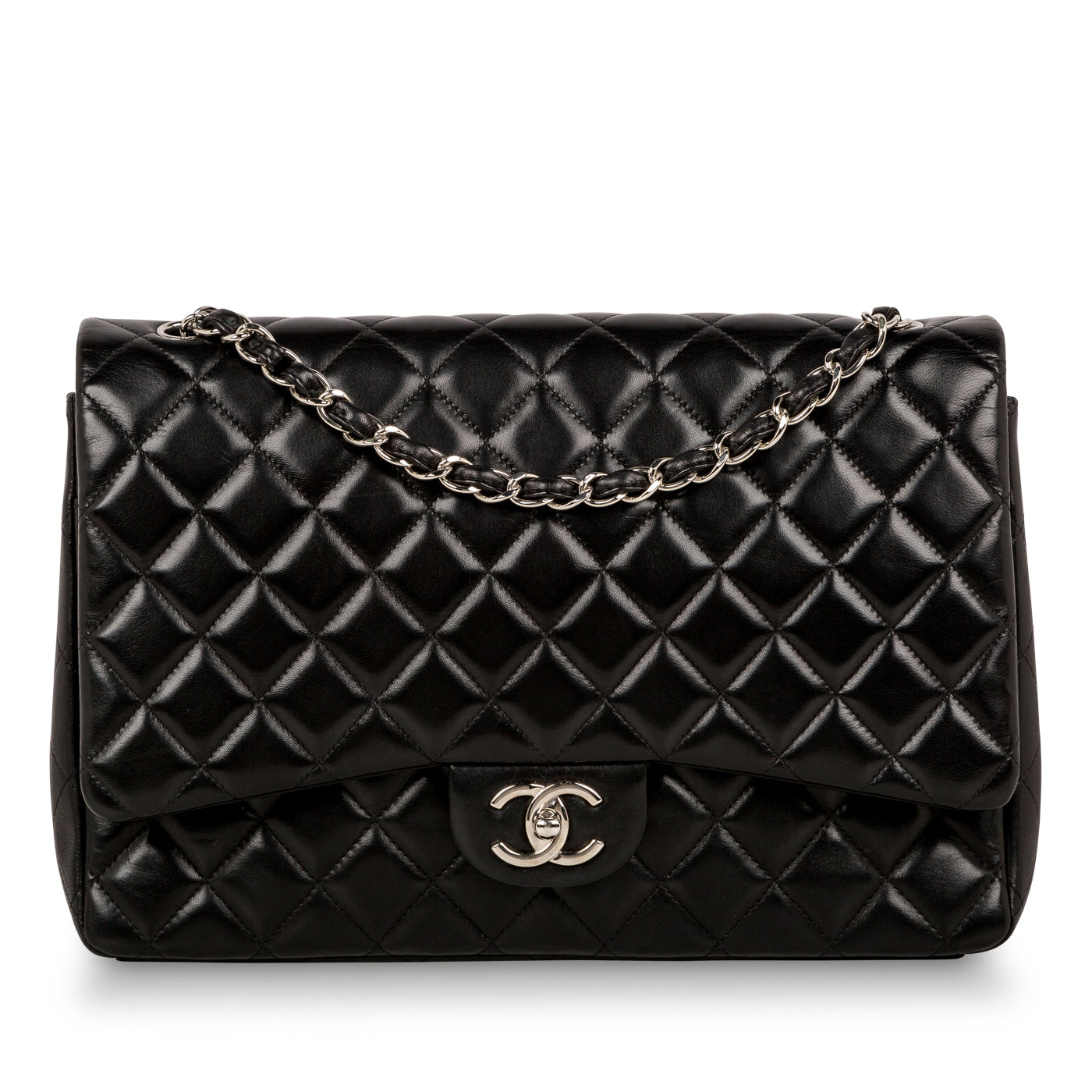 Chanel Classic Flap Bag Black Maxi
