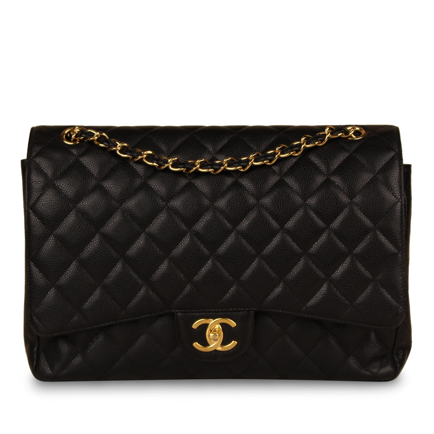 Chanel Classic Flap Bag Black Maxi