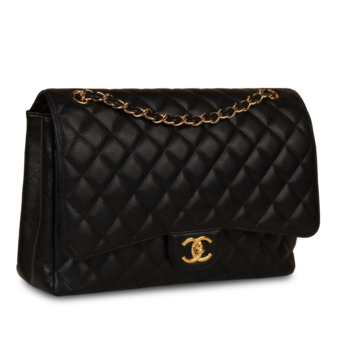 Chanel Classic Flap Bag Black Maxi