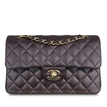Chanel Small Classic Flap Bag Brown