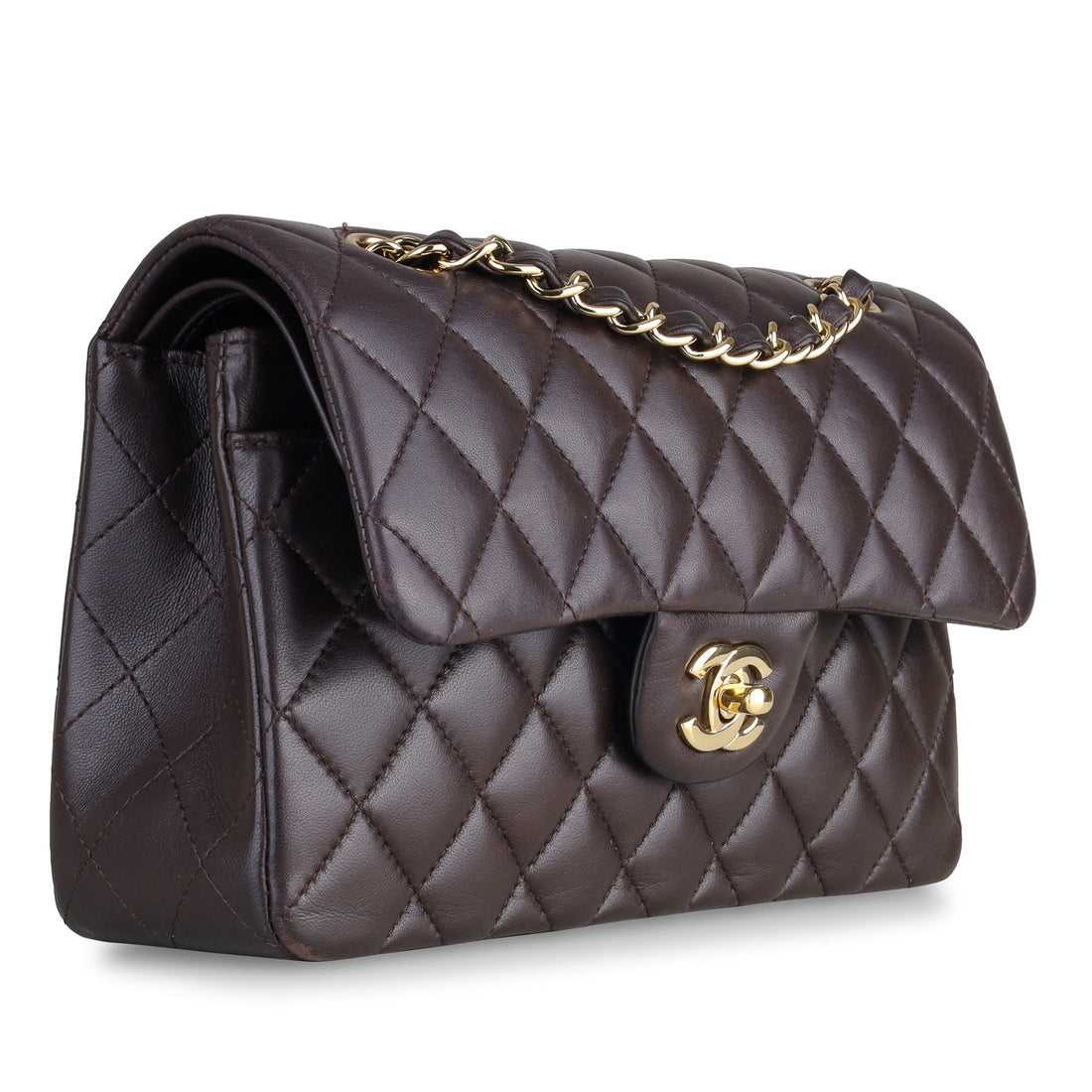 Chanel Small Classic Flap Bag Brown