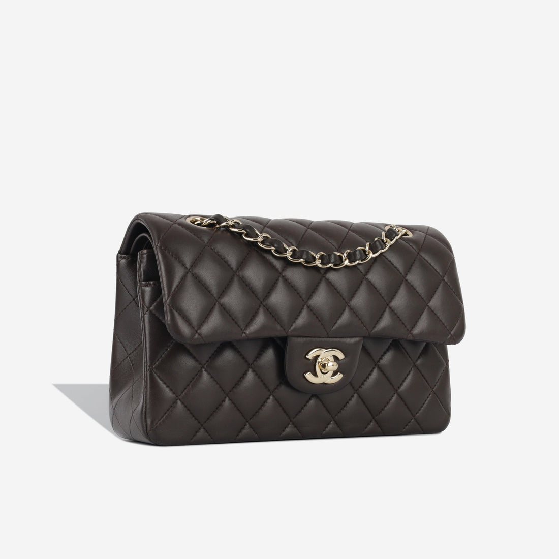 Chanel Small Classic Flap Bag Brown