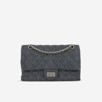 Chanel 2.55 Reissue 225 Indigo Denim Ruthenium Hardware