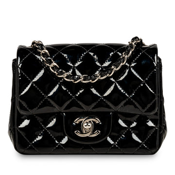 Chanel Classic Flap Bag Mini Square Patent