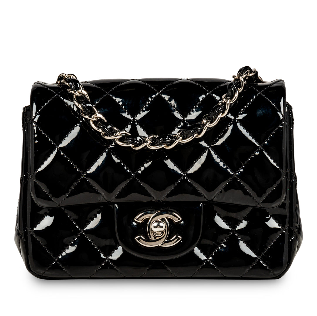 Chanel Classic Flap Bag Mini Square Patent