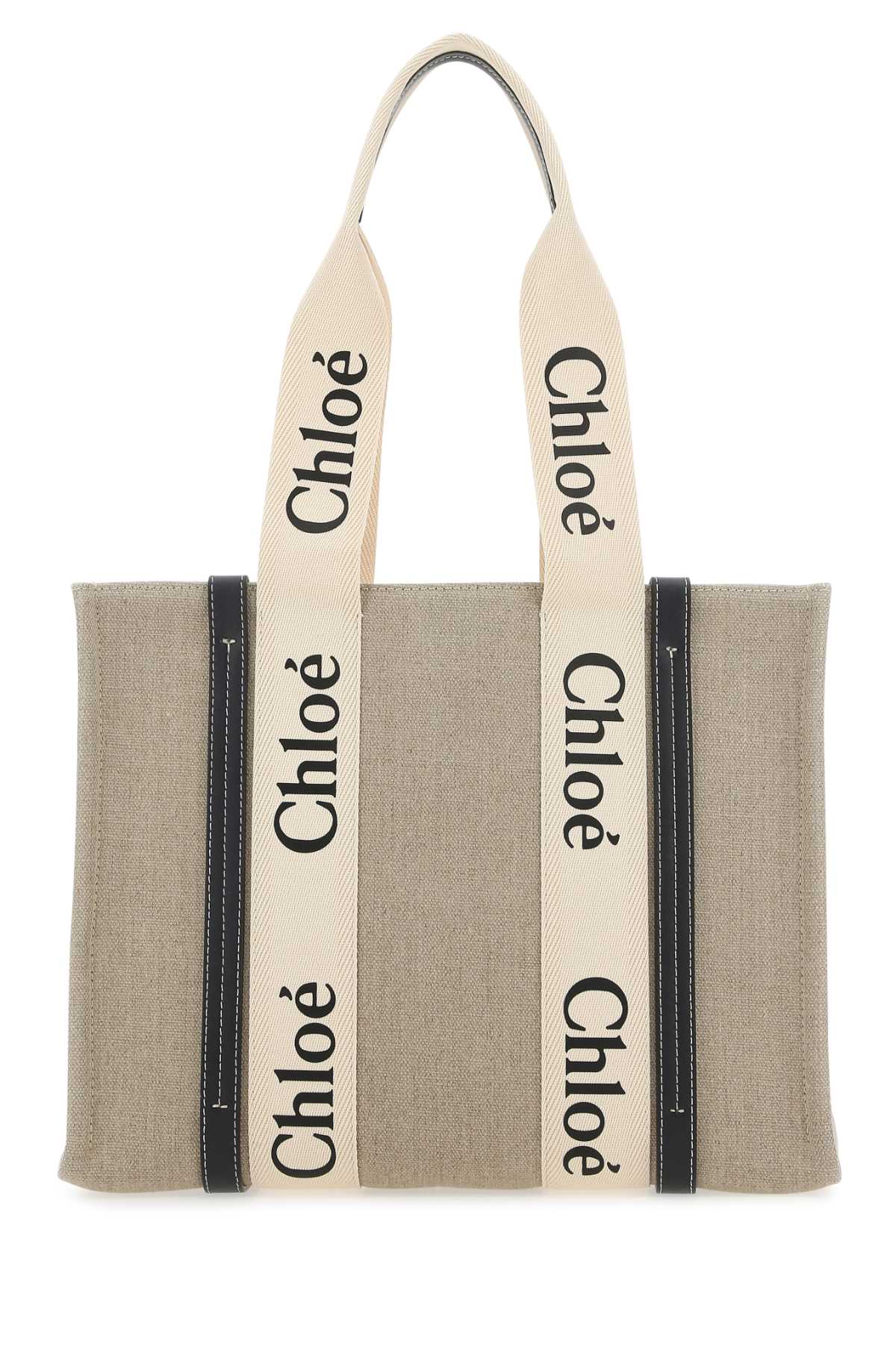 CHLOÉ Medium Canvas Woody Tote Handbag