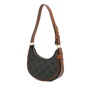 Celine Mini Triomphe Coated Canvas Ava Shoulder Bag