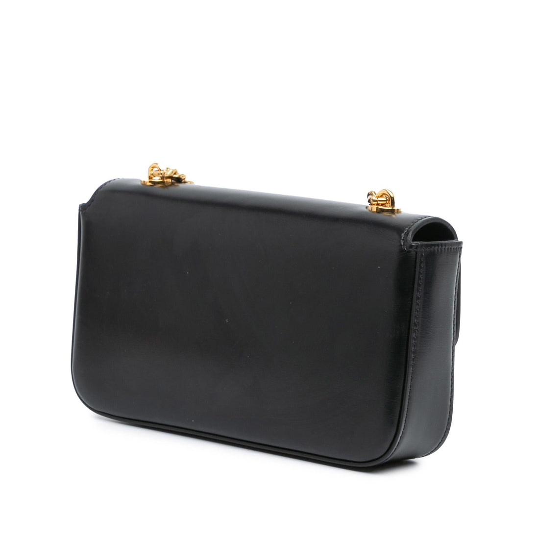 Celine Shiny Calfskin Triomphe Claude Chain Shoulder Bag