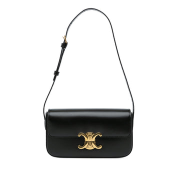 Celine Triomphe Calfskin Claude Shoulder Bag (SHG-lZlb7R)