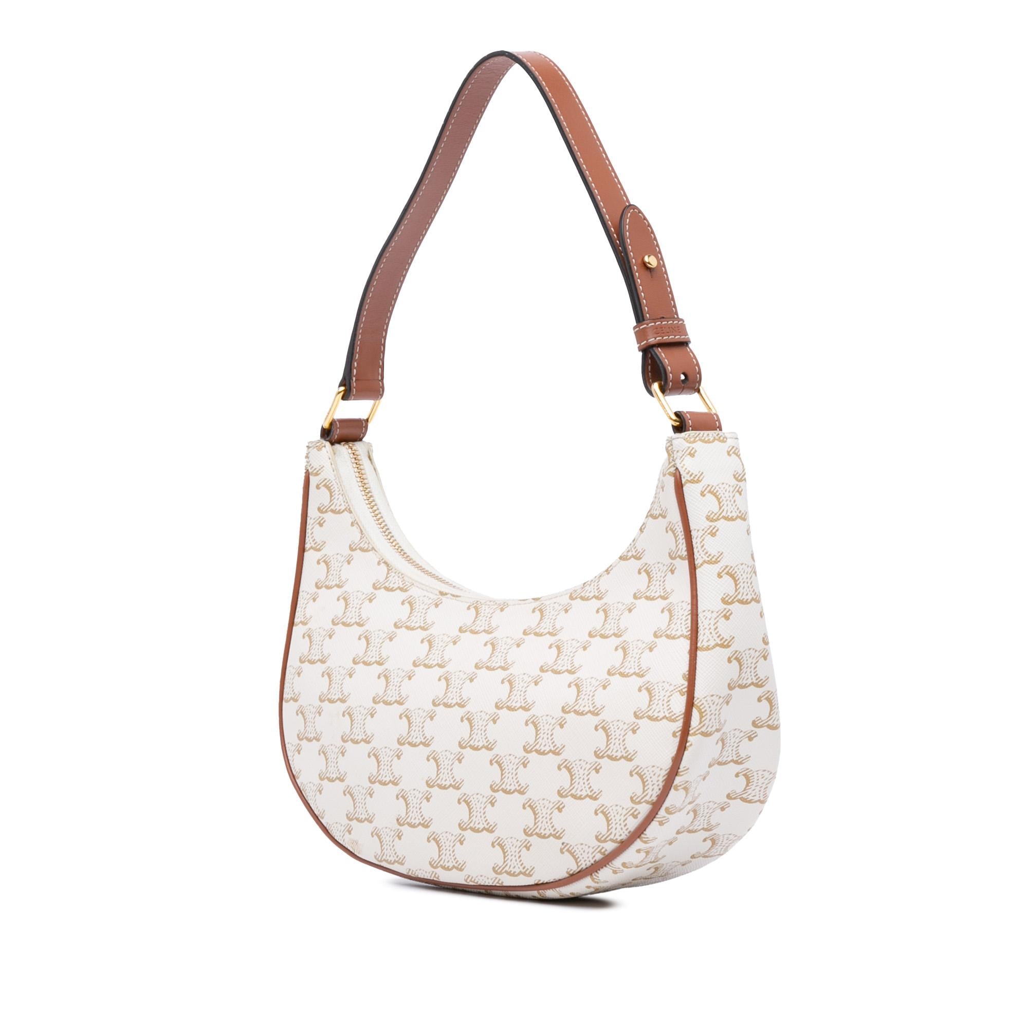 Celine Triomphe Coated Canvas Ava Shoulder Bag