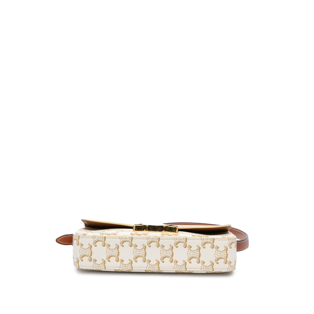 Celine Triomphe Coated Canvas Claude Shoulder Bag