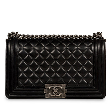 Chanel Boy Bag Old Medium Lambskin