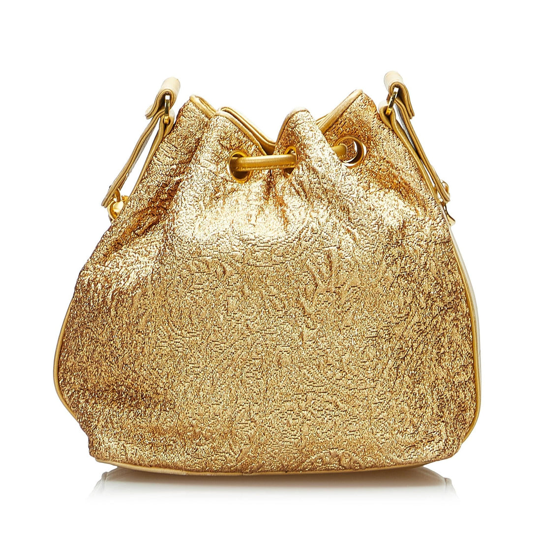 Chanel Brocade Bucket Bag