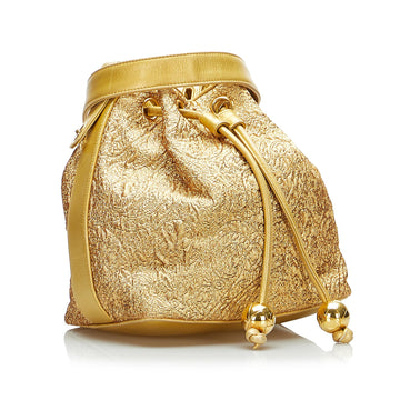 Chanel Brocade Bucket Bag
