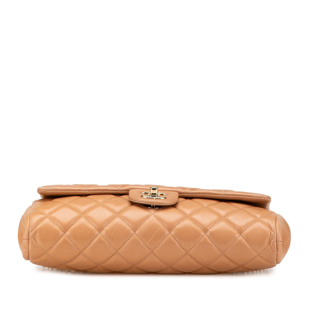 Chanel CC Quilted Lambskin Clutch With Chain