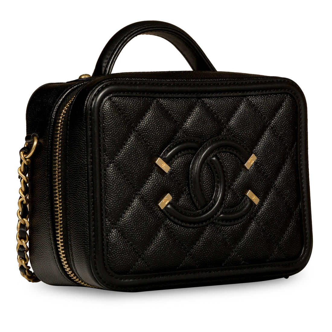 Chanel Filigree CC Vanity Case Small