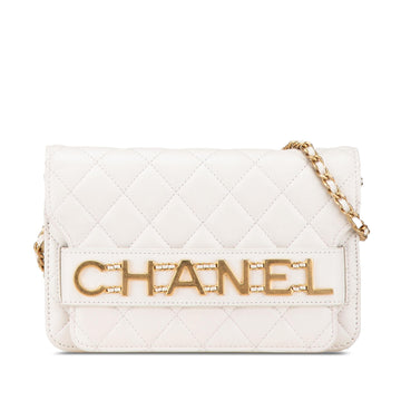Chanel Calfskin Enchained Flap Wallet on Chain