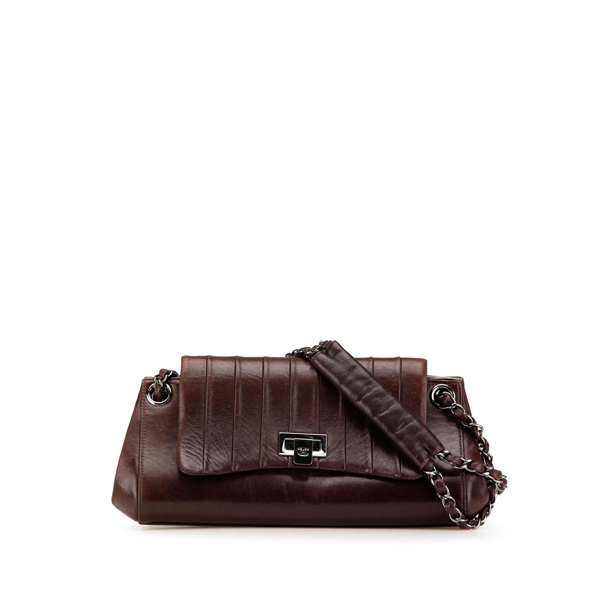 Chanel Calfskin Mademoiselle Ligne Accordion Flap