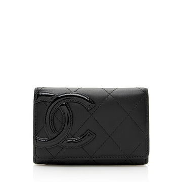 Chanel Calfskin Quilted Cambon Coin Case (SHF-19460)