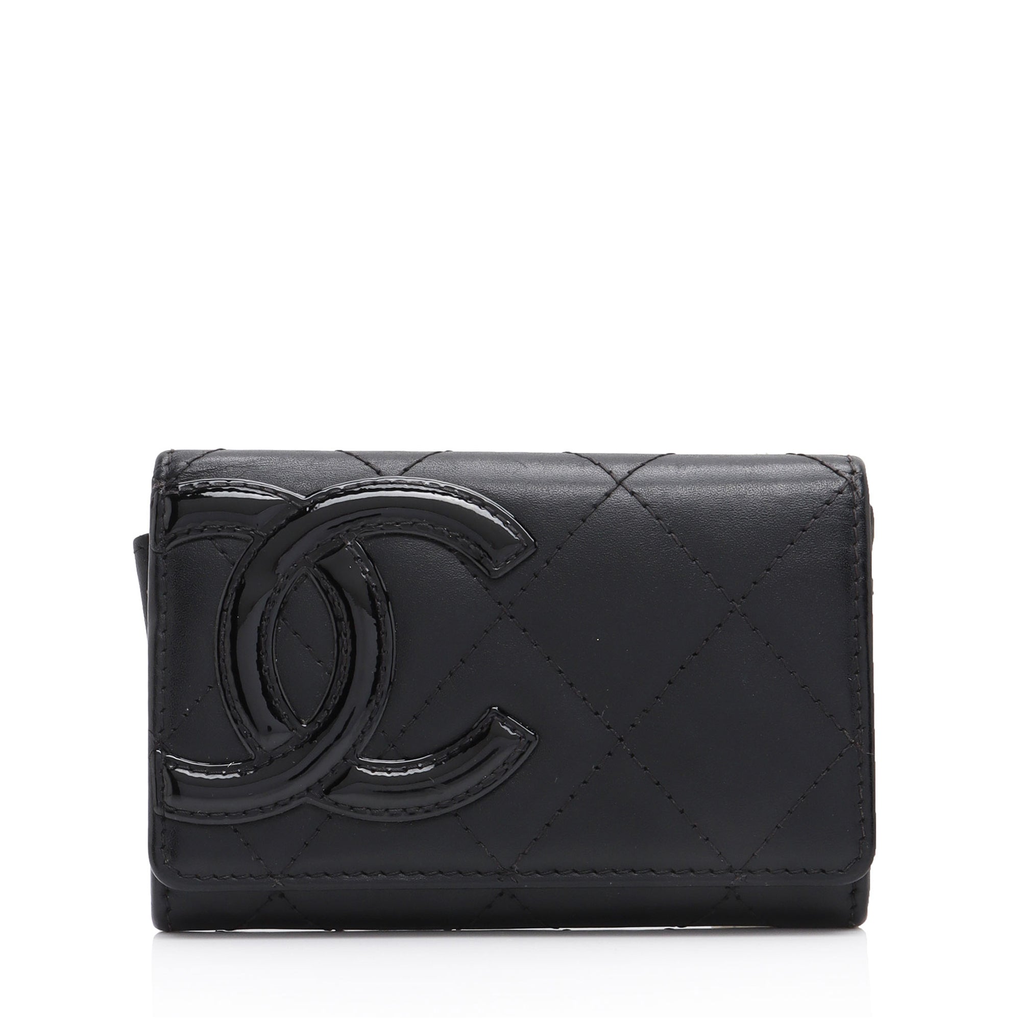 Chanel Calfskin Quilted Cambon Coin Case (SHF-iN8ZuB)