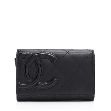 Chanel Calfskin Quilted Cambon Coin Case (SHF-iN8ZuB)