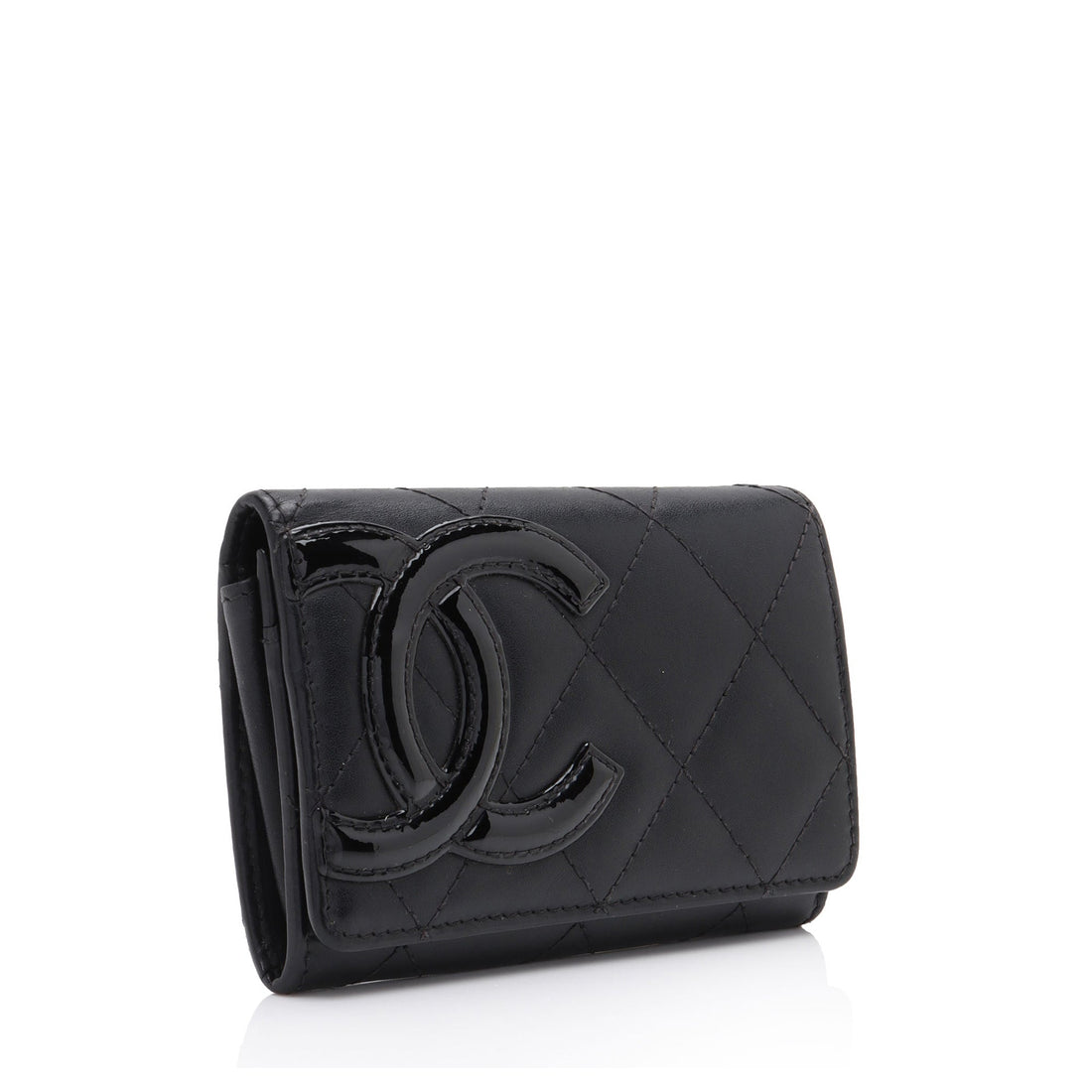 Chanel Calfskin Quilted Cambon Coin Case (SHF-iN8ZuB)