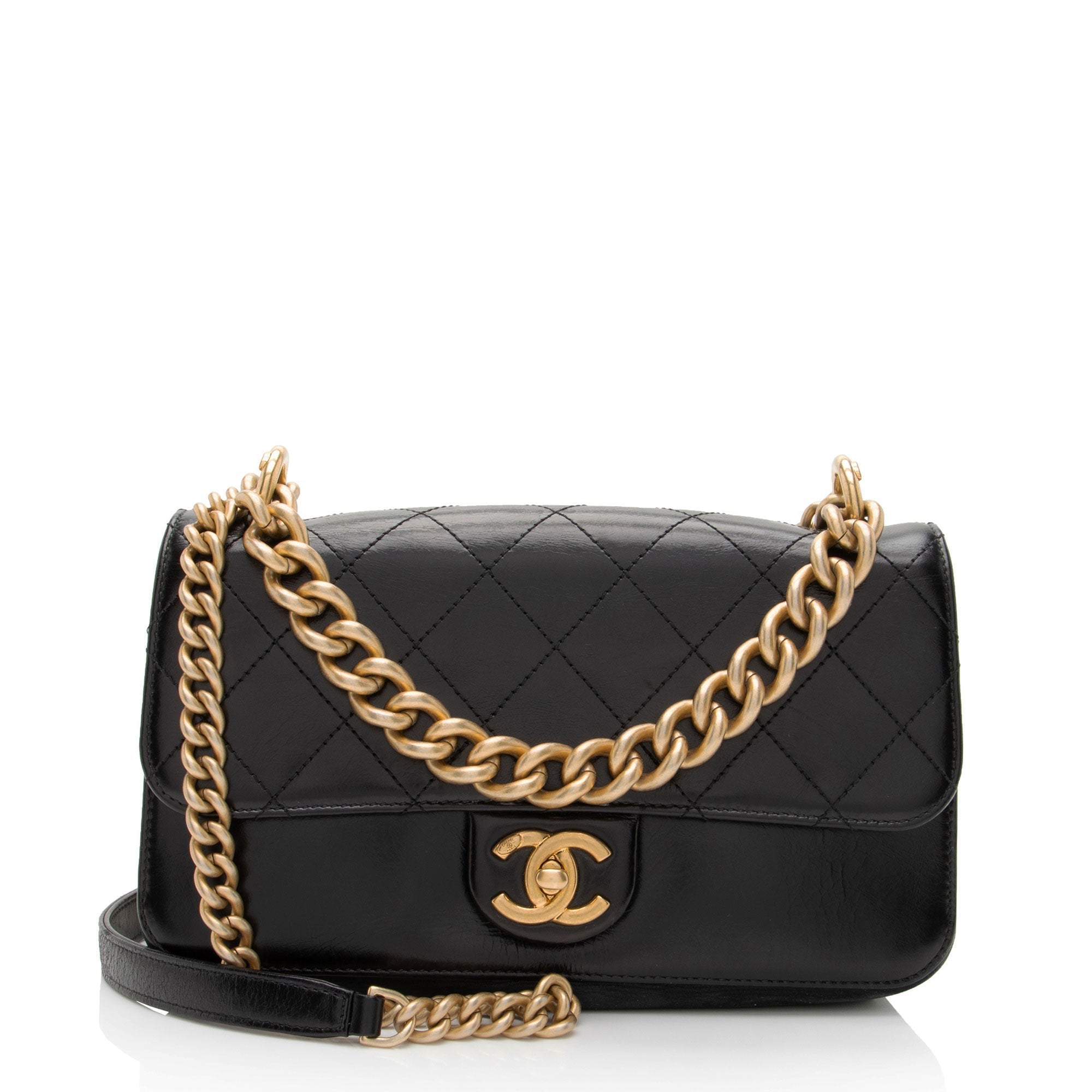 Chanel Calfskin Straight Line Small Flap Bag (SHF-6VRqD4)