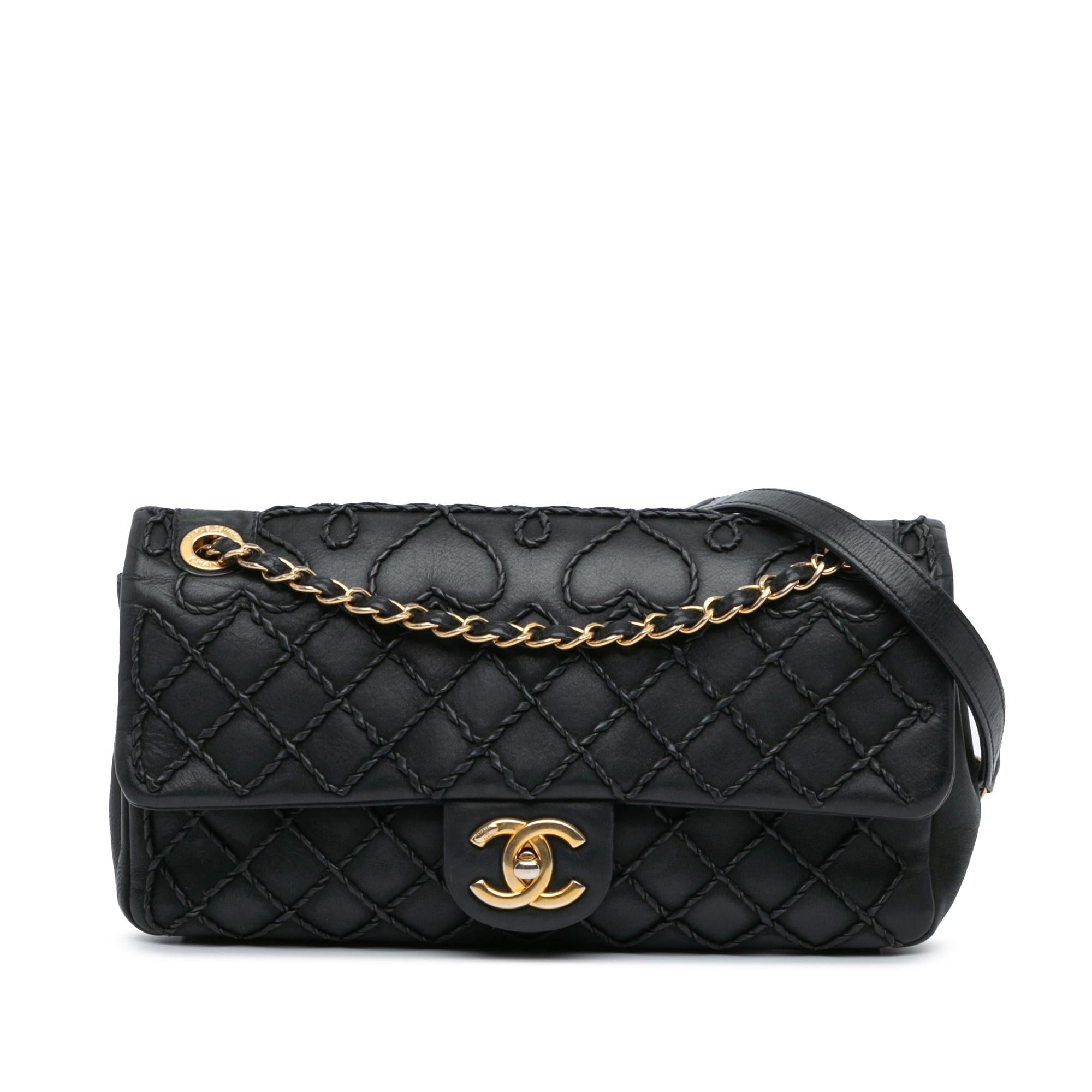 Chanel Calfskin Ultra Stitch Heart Flap (SHG-PLWR1B)