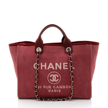Chanel Canvas Deauville Medium Tote (SHF-UKkEwo)
