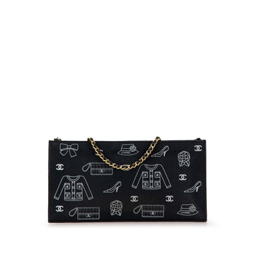 Chanel Canvas Symbols Chain Pochette (SHG-ELN6Qm)