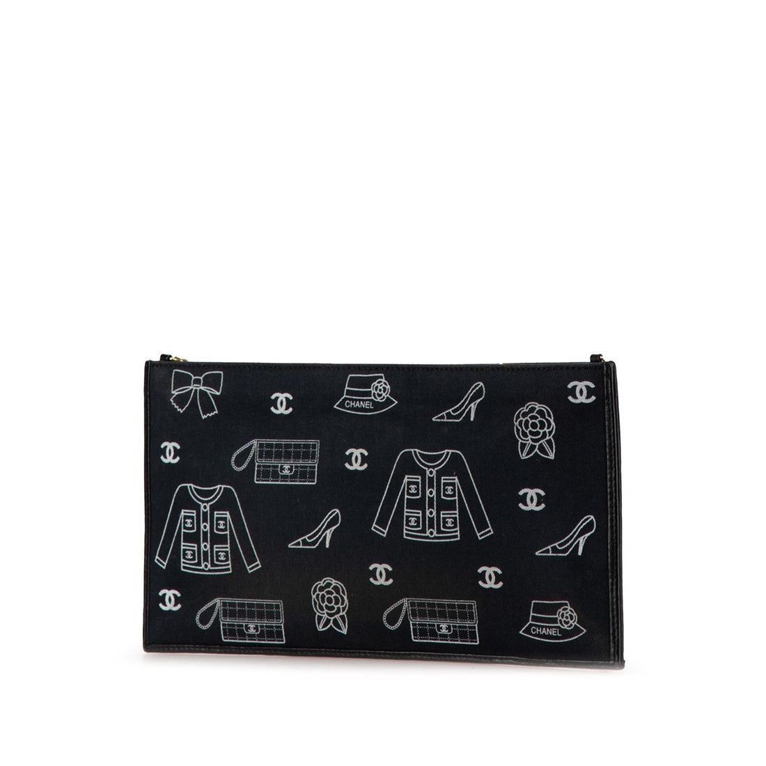 Chanel Canvas Symbols Chain Pochette (SHG-ELN6Qm)