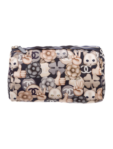 Chanel Cat Emoticon Cosmetic Pouch