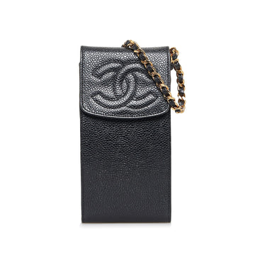 Chanel Caviar CC Cigarette Case (SHG-K5BE02)