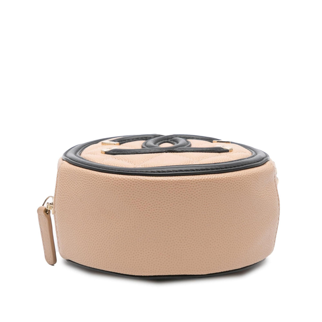 Chanel Caviar CC Filigree Round Crossbody