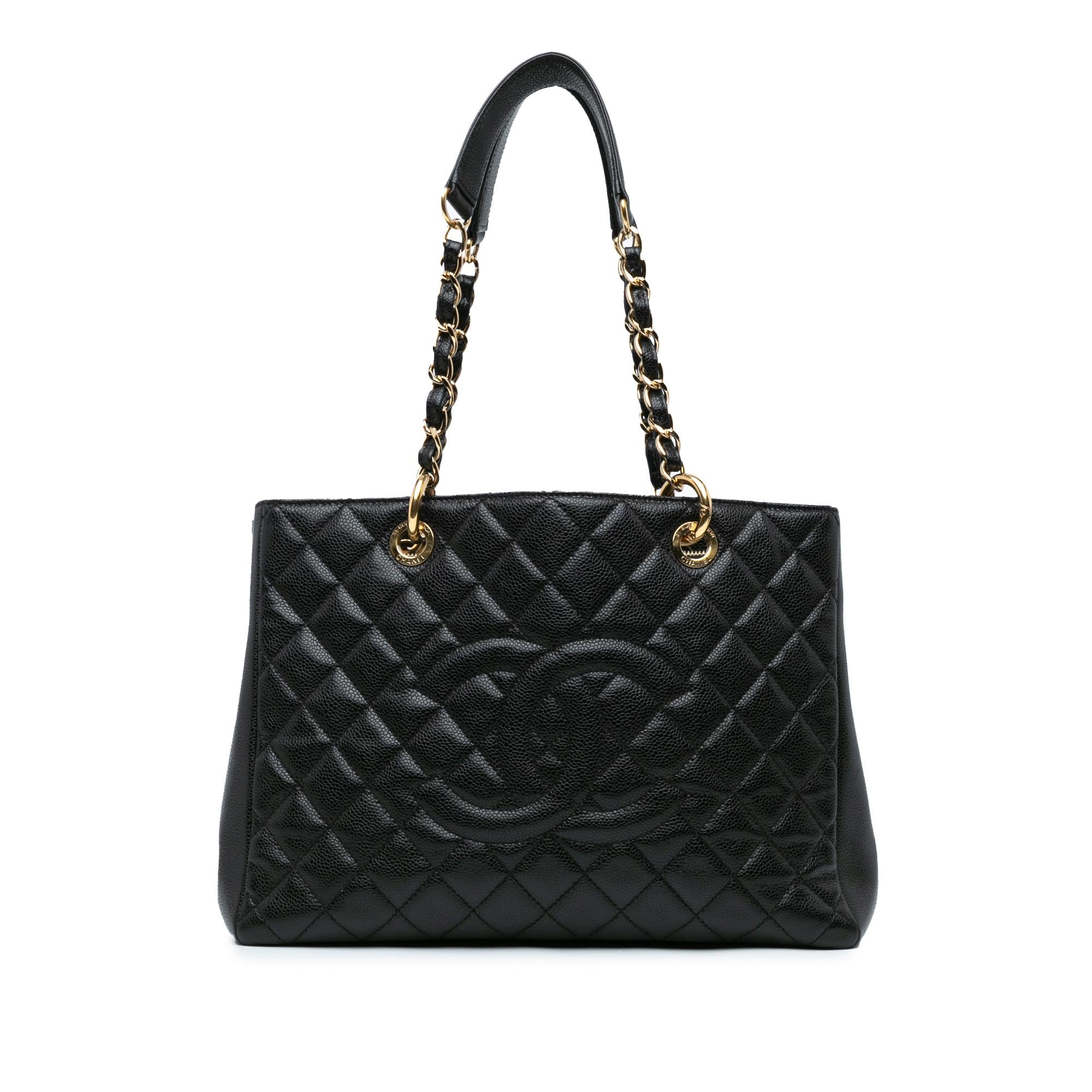 Chanel Caviar Grand Shopping Tote (SHG-V4QFSE)