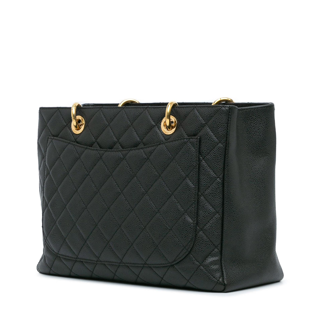 Chanel Caviar Grand Shopping Tote (SHG-PuLkRM)