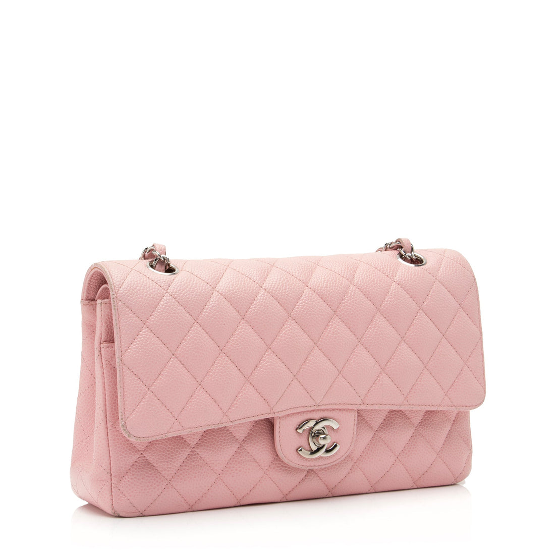Chanel Caviar Leather Classic Medium Double Flap Bag (SHF-23513)