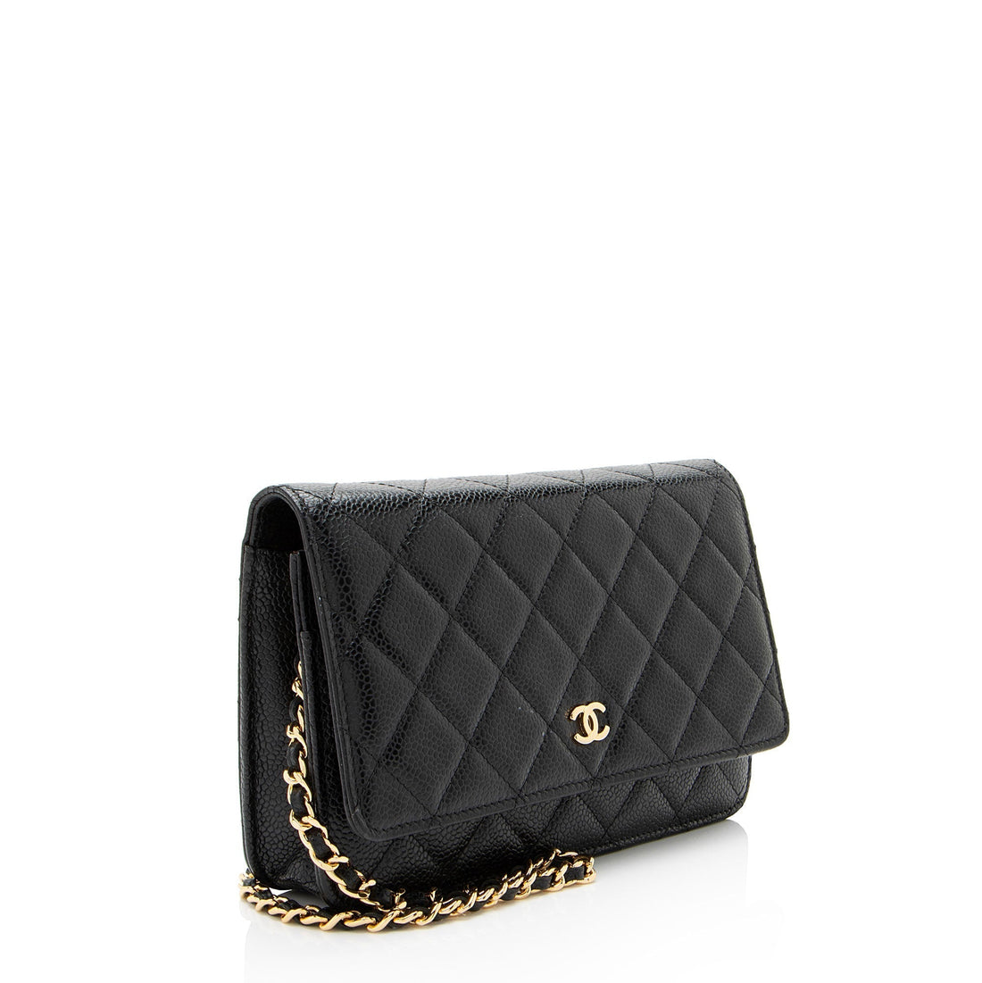 Chanel Caviar Leather Classic Wallet on Chain (SHF-MzxmjN)