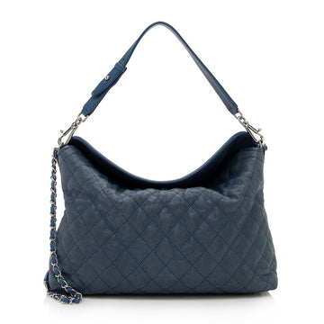 Chanel Caviar Leather French Riviera Hobo (SHF-16095)