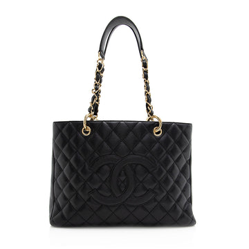 Chanel Caviar Leather Grand Shopping Tote (SHF-21293)