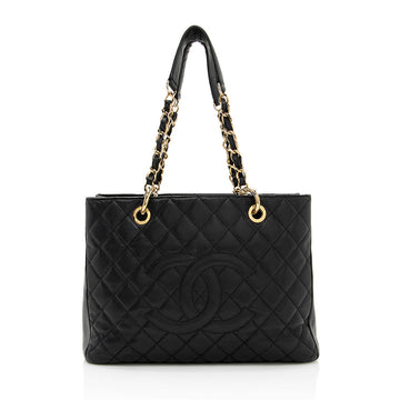 Chanel Caviar Leather Grand Shopping Tote (SHF-21624)