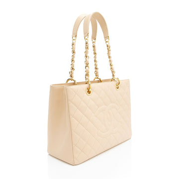 Chanel Caviar Leather Grand Shopping Tote