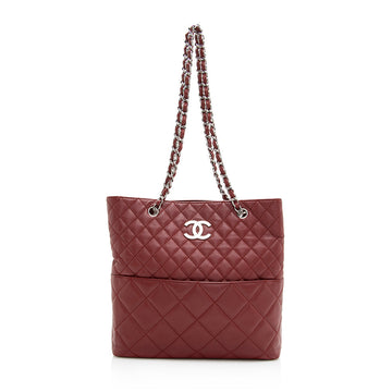 Chanel Caviar Leather In The Business North South Tote (SHF-19581)