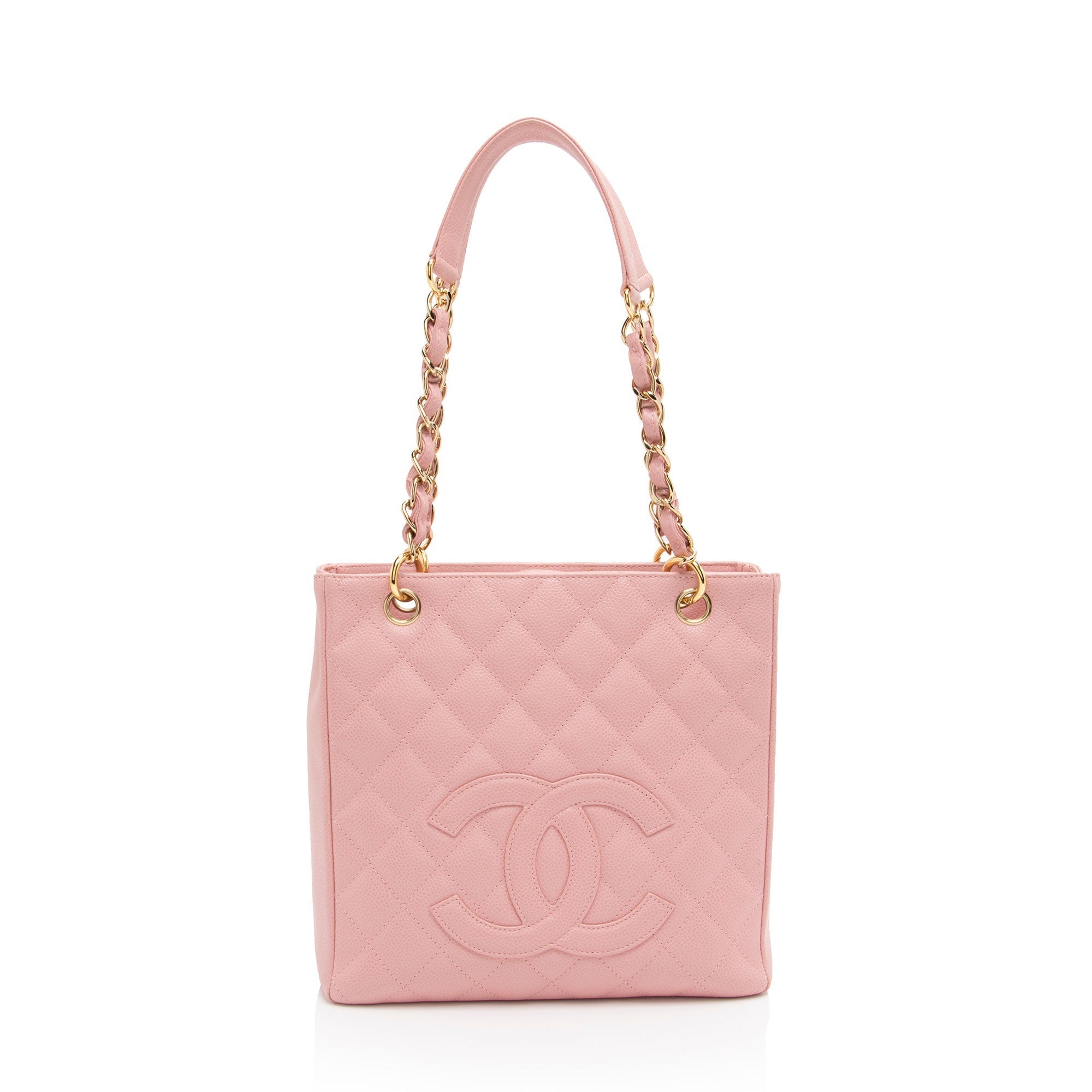 Chanel Caviar Leather Petite Shopping Tote (SHF-ChQICD)