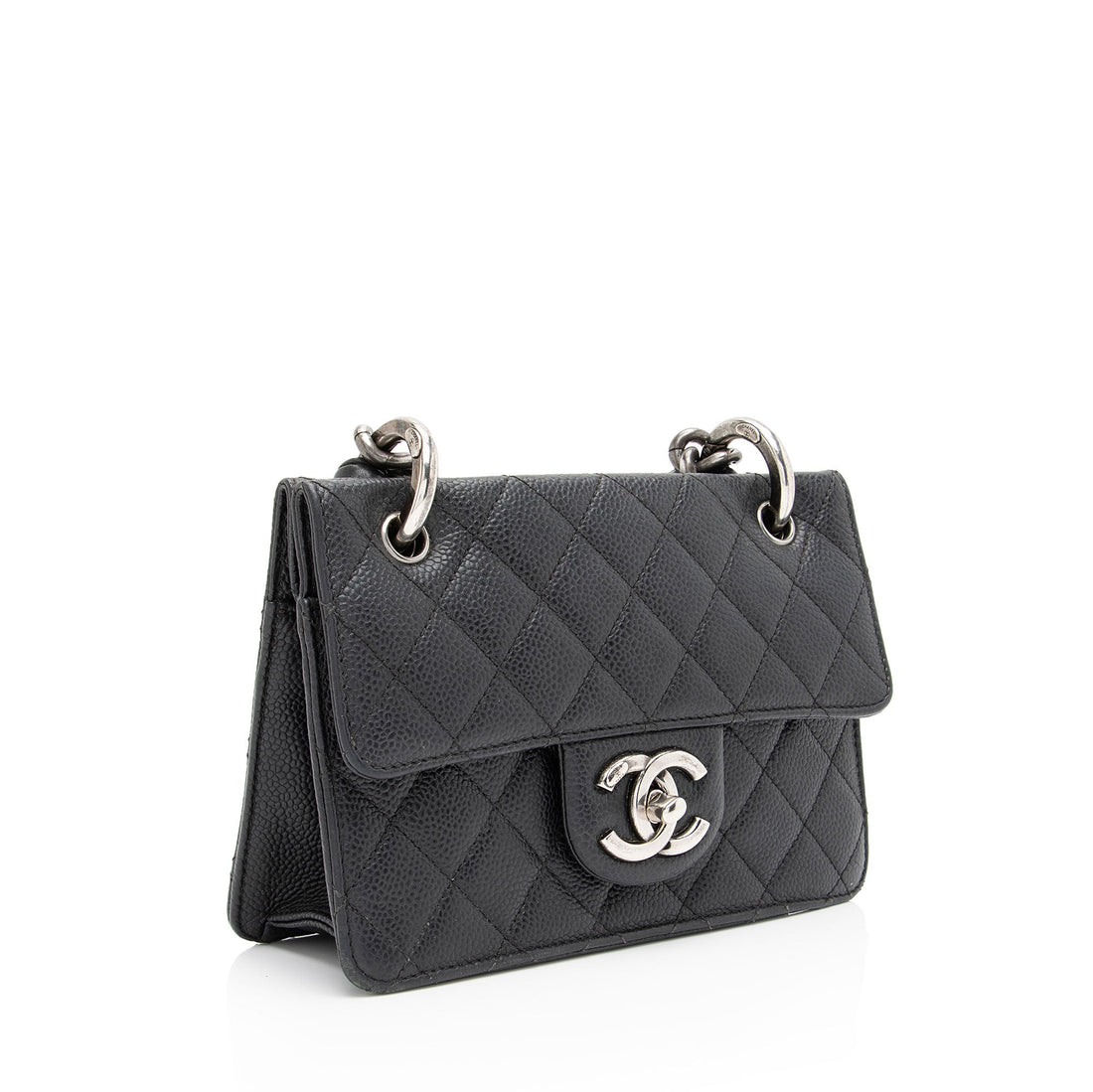 Chanel Caviar Leather Retro Class Small Flap Bag (SHF-W9Q8I9)