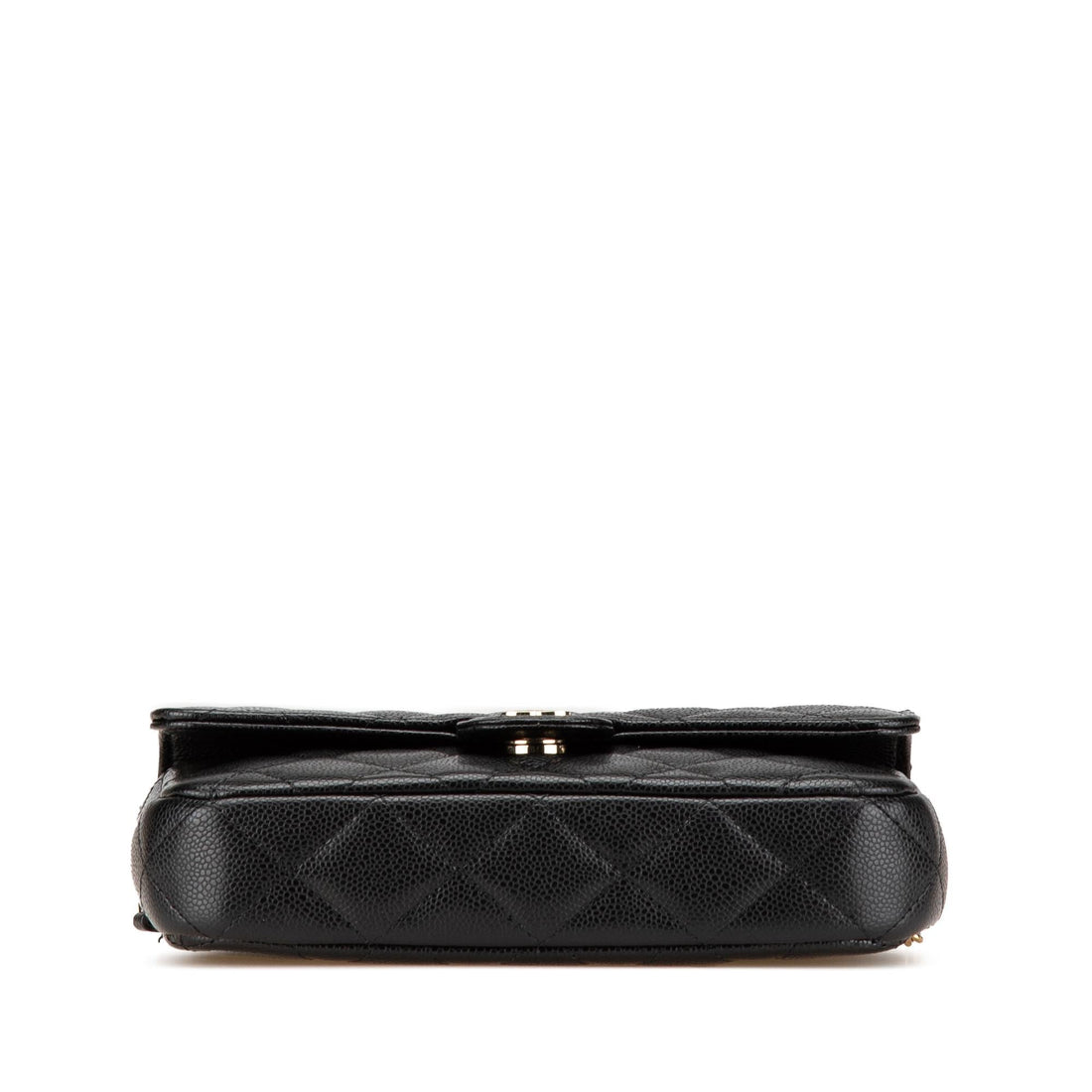 Chanel Caviar Quilted Phone Holder Wallet on Chain