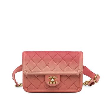 Chanel Caviar Sunset On The Sea Flap Belt Bag (SHG-GTOZZm)