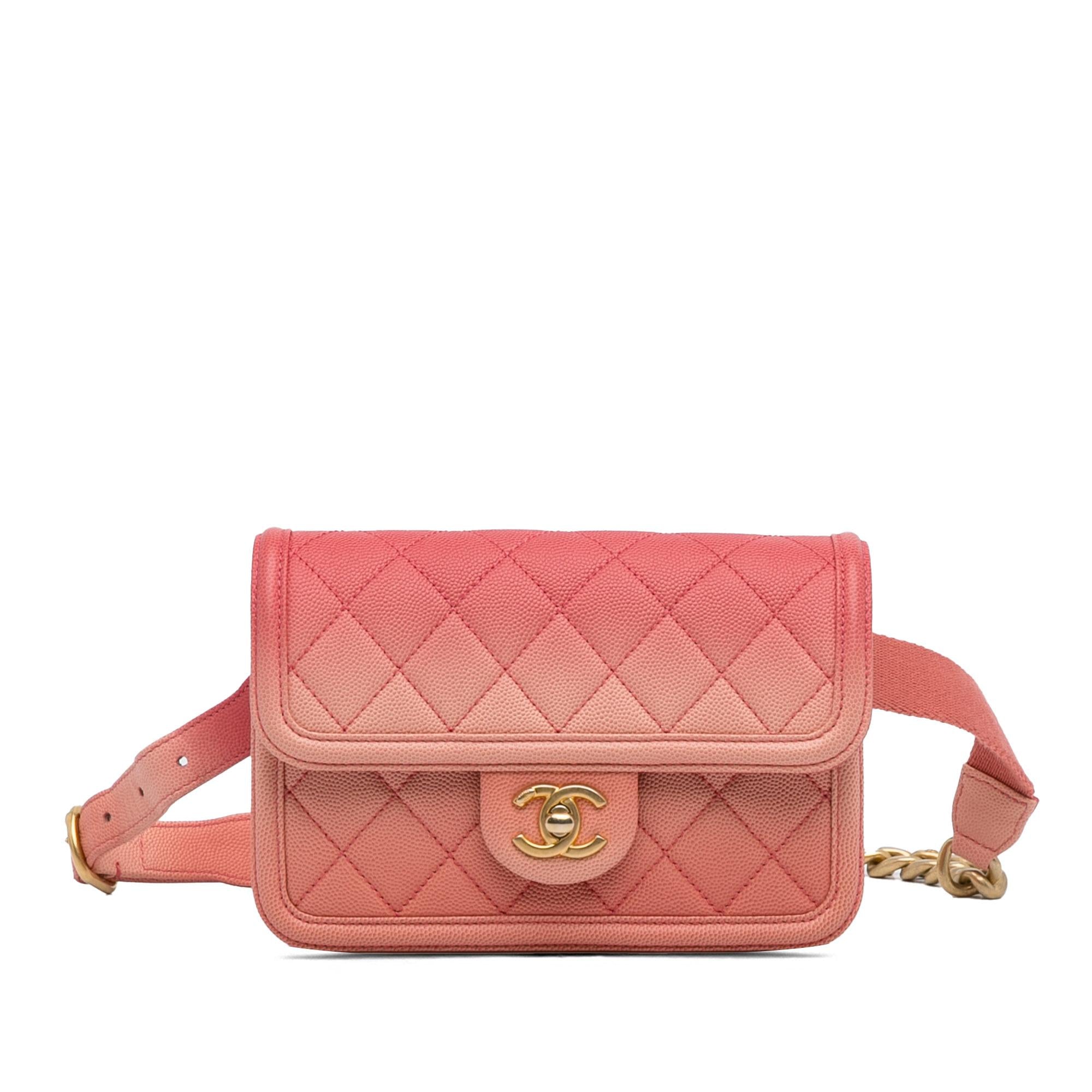 Chanel Caviar Sunset On The Sea Flap Belt Bag (SHG-lARDNa)