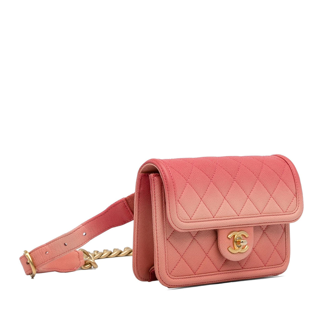 Chanel Caviar Sunset On The Sea Flap Belt Bag (SHG-lARDNa)