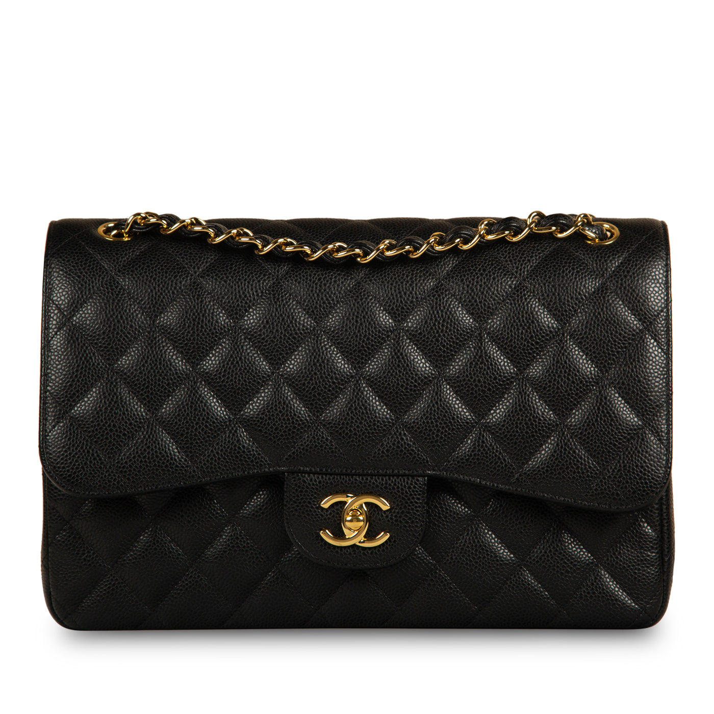 Chanel Classic Flap Bag Jumbo Caviar